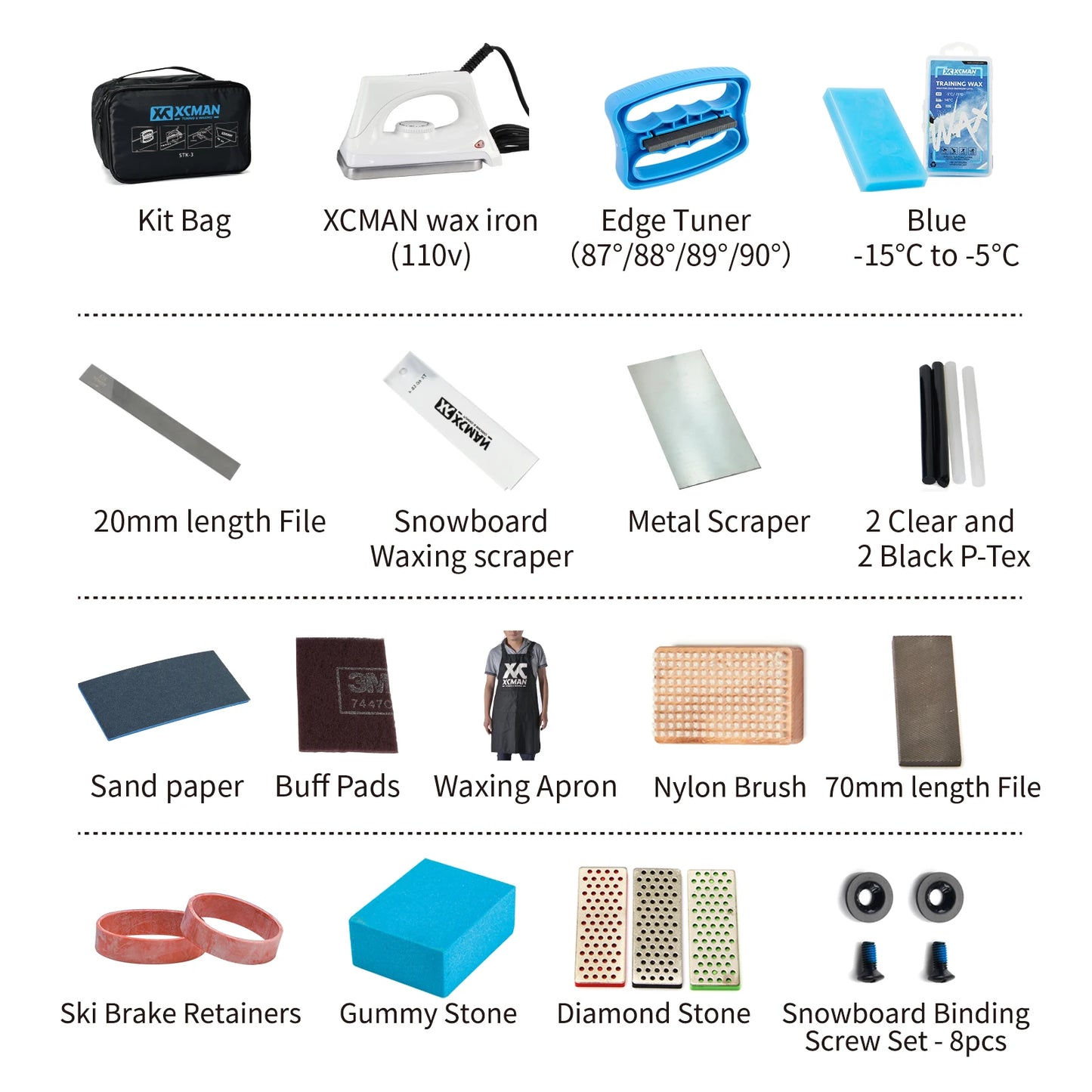 Snow tool/wax kit basic x XCMAN