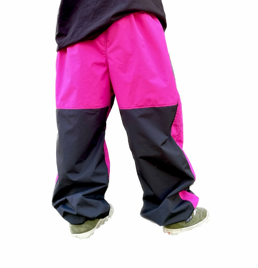 Black & fucksia Waterproof pants