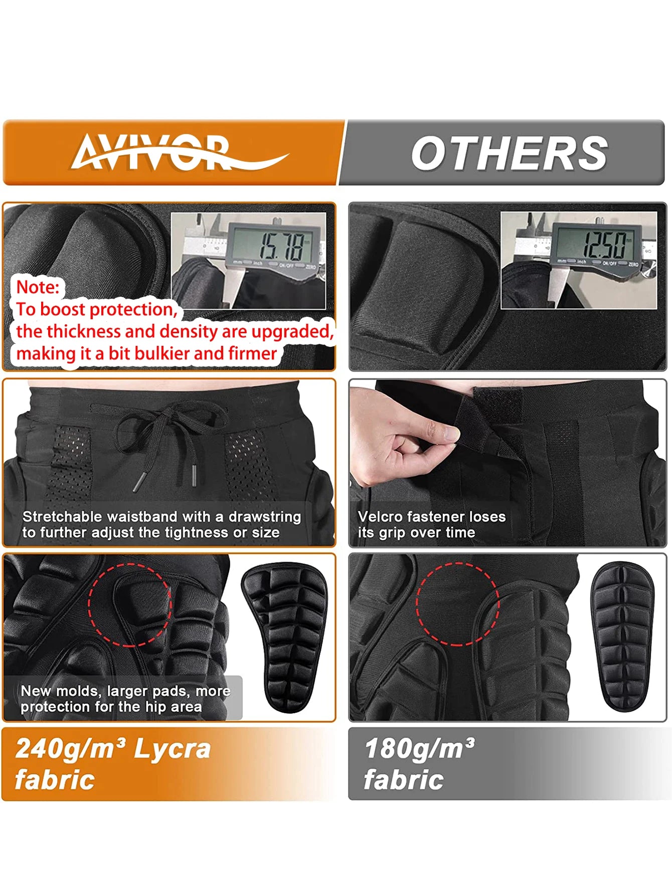 Snow protections x AVIVOR Protective pads .